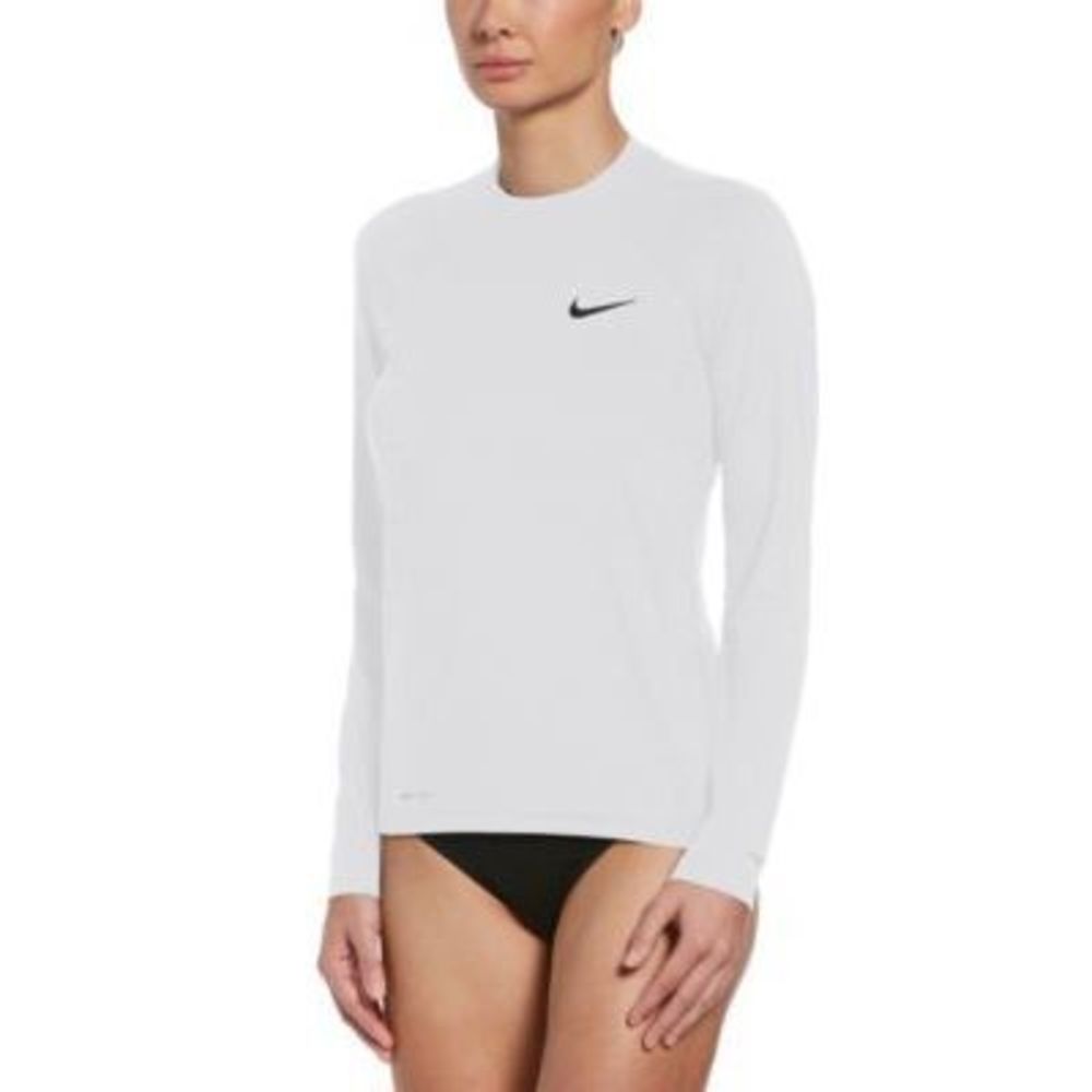 Nike Essential Long-Sleeve Rash Gua White M
